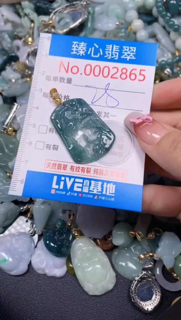 【闪购商品】翡翠颈饰未镶嵌含绳0002865