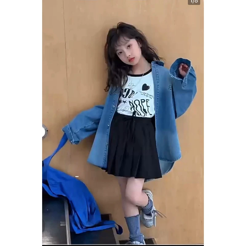 242S190新款时尚黑色百褶裙