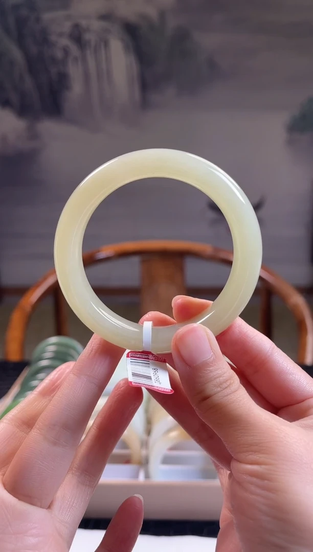 未镶嵌手镯和田玉56+圈口0968