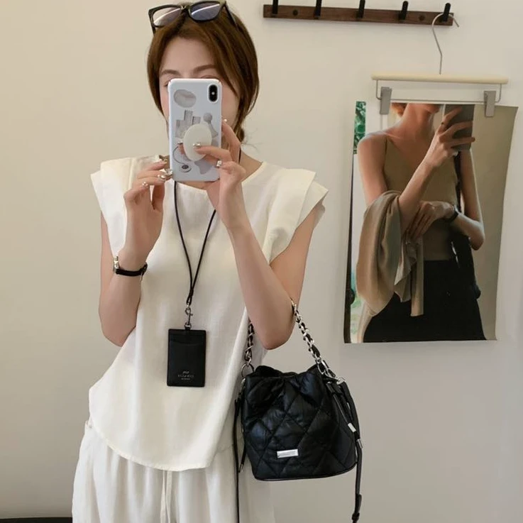 2025夏季女款天丝亚麻小飞袖851