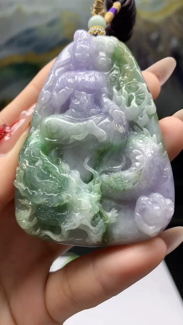 【闪购商品】定制翡翠未镶嵌1064ry-毛货挂件51