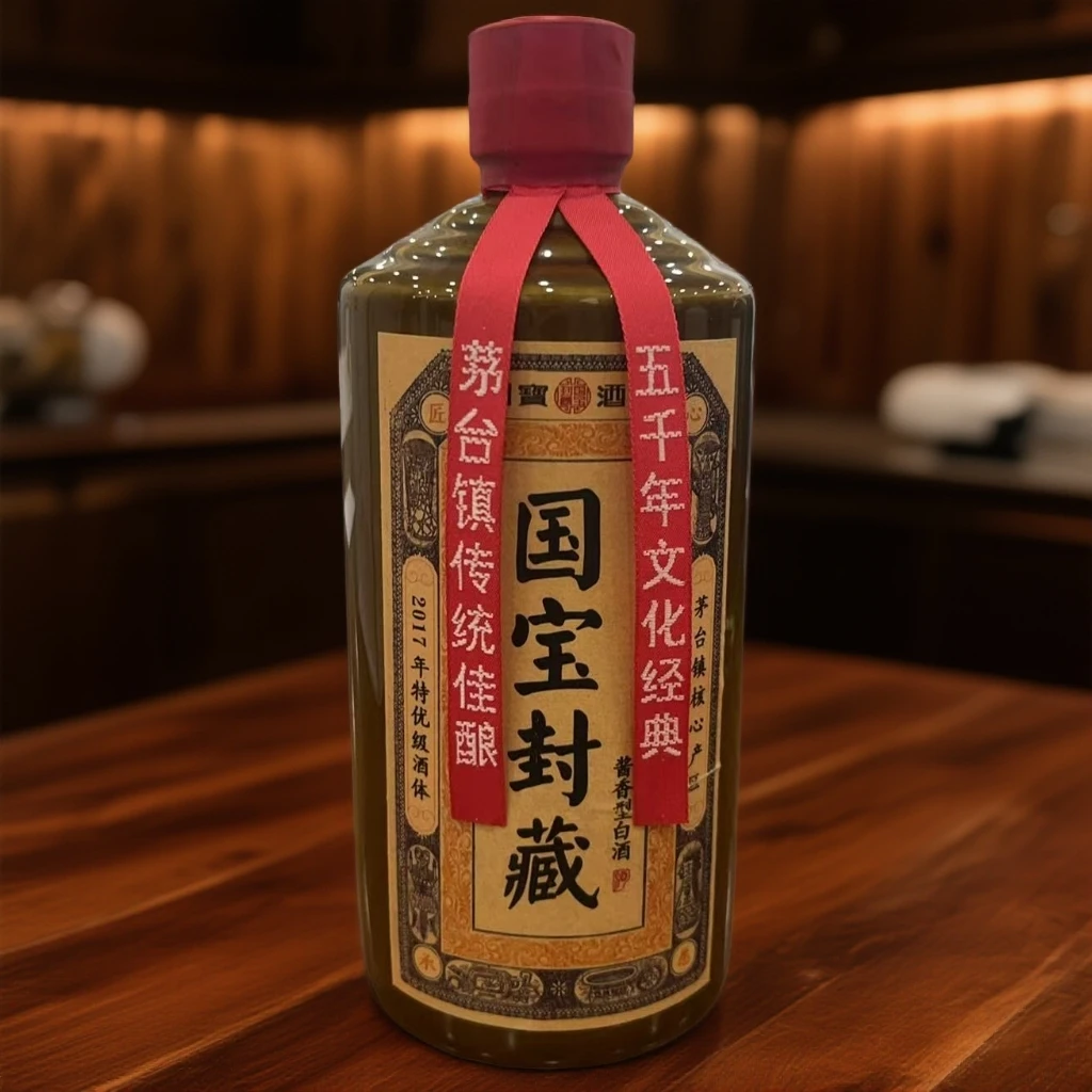 贵轩国宝封藏 酱香型白酒53度500ml