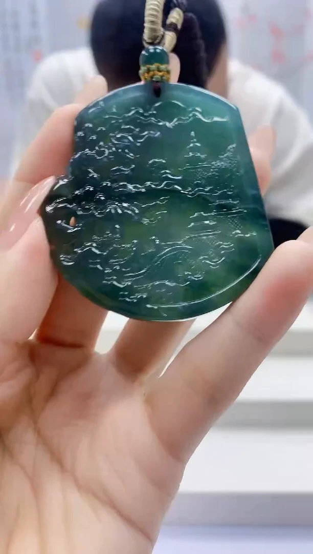未镶嵌定制翡翠4898ty-毛货挂件101