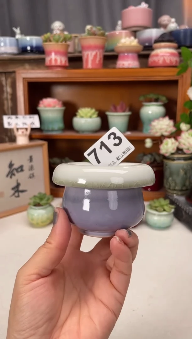 瓷片713知木小芳花盆