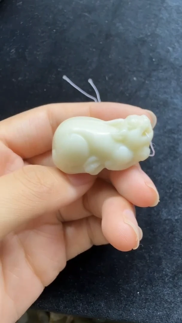 和田玉未镶嵌吊坠(不含链)837貔貅克重25克