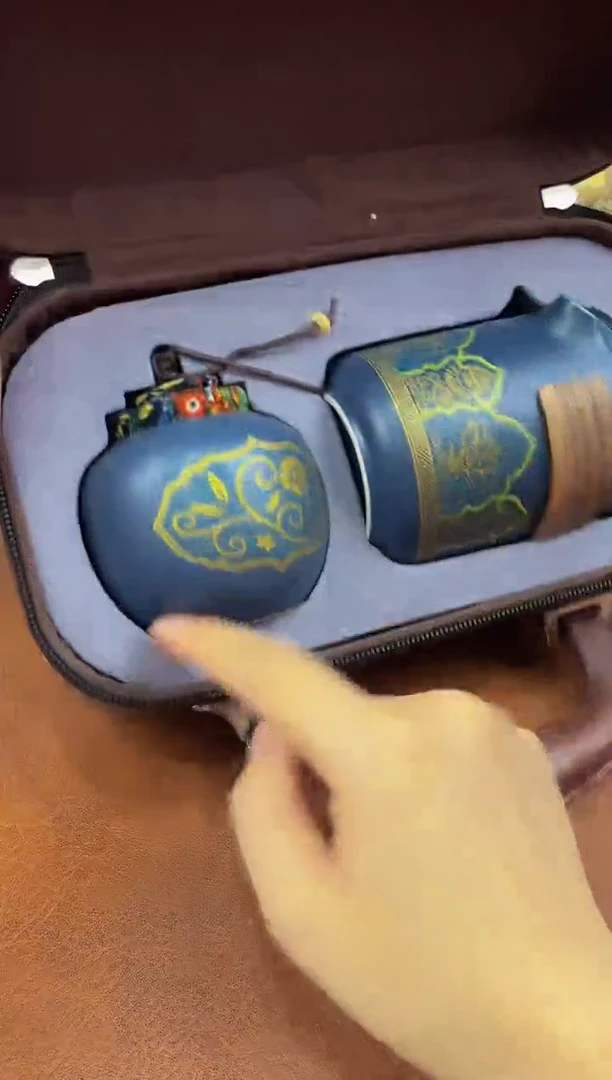 陶瓷茶具摆件旅行套组