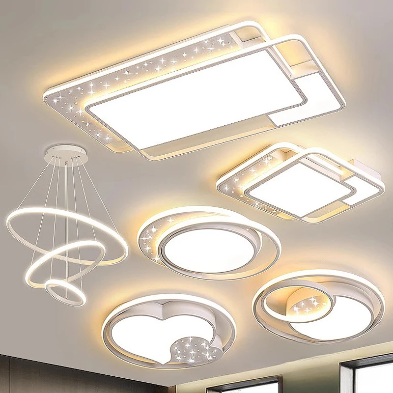 客厅吸顶灯全屋套餐组合现代简约长方形大气中山家装主灯卧室灯具