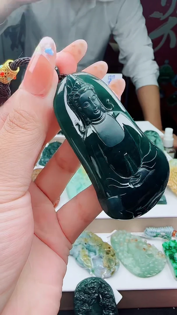 颈饰未镶嵌翡翠多样性发其一78360素衣观音