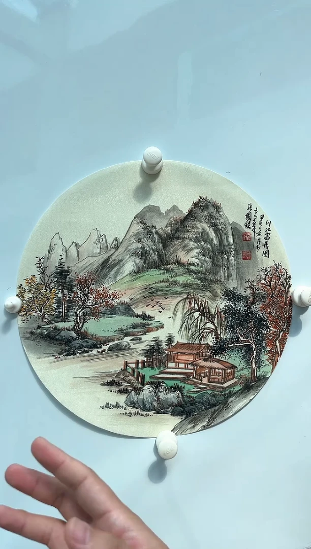 国画国锐-1平尺绢本国画