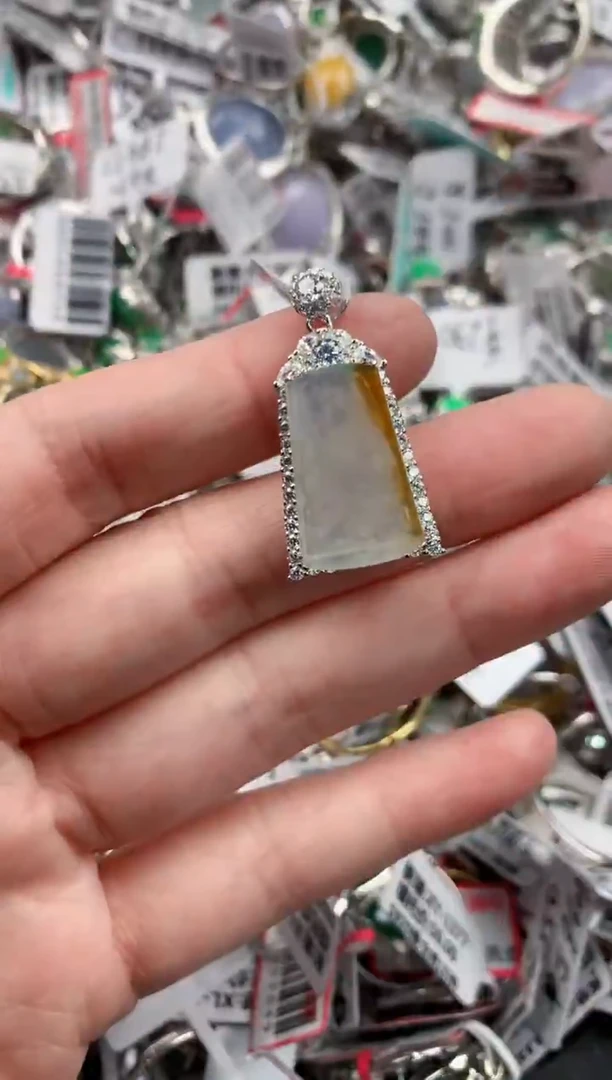 银S925镶嵌戒指翡翠18          2
