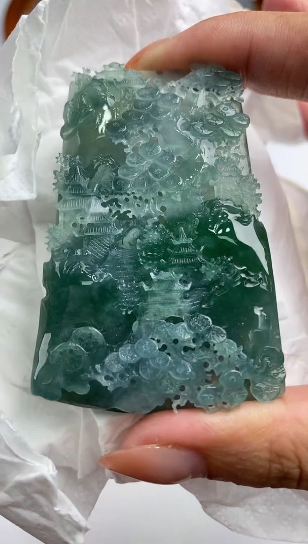 未镶嵌挂件翡翠307527   多人