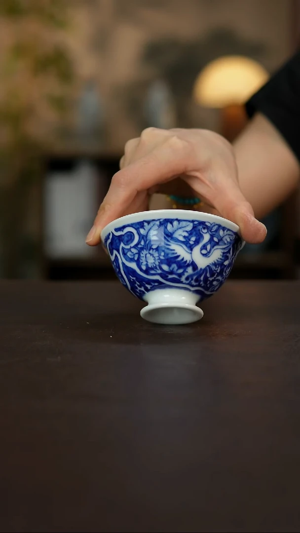 杯景德镇陶瓷杯碗柴烧多人