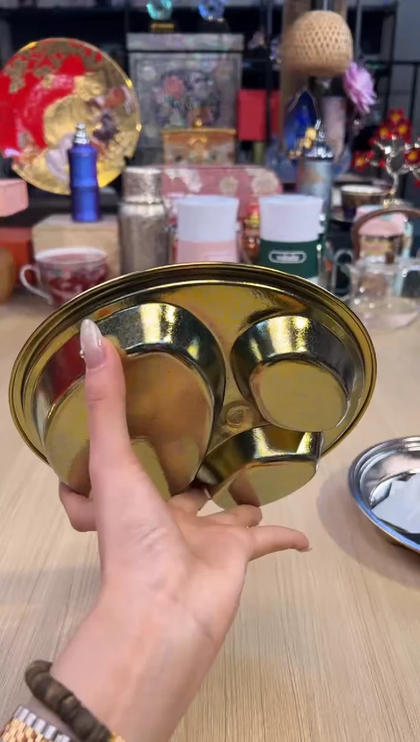 88态极儿童钛餐盘-金色