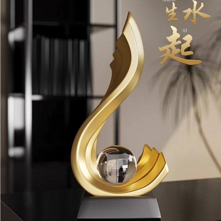 现代简约高档摆件领导办公室轻奢客厅酒柜家居酒柜装饰品摆件