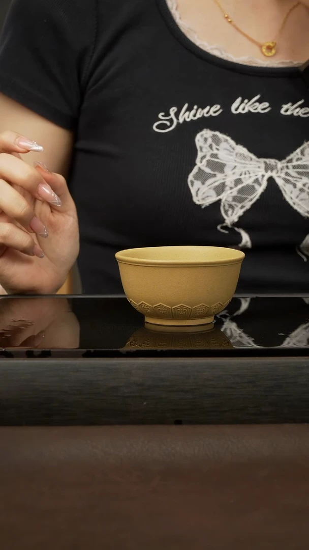 茶壶紫砂07，黄金段，如意杯