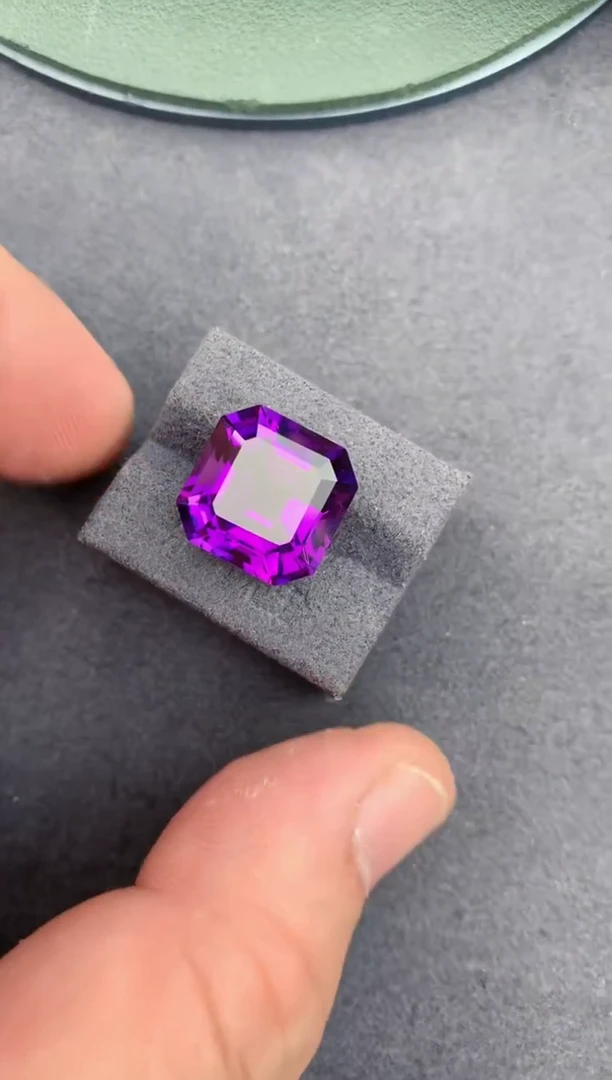 未镶嵌裸石定制水晶10ct 紫水晶 定制