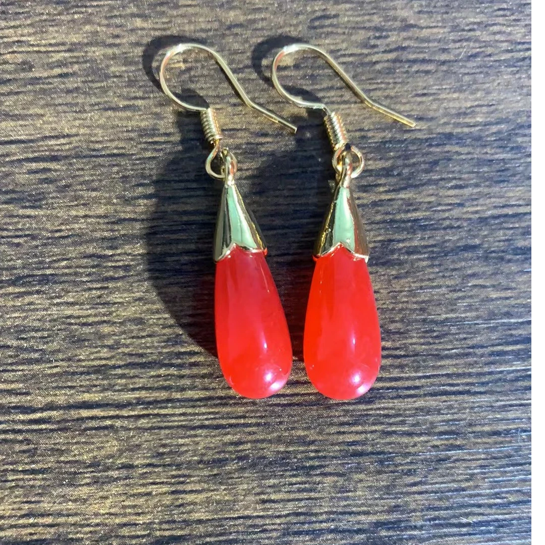 翡翠红翡耳钉（多样发其一）B636