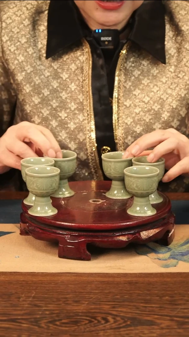 豆青釉 小杯 6只装