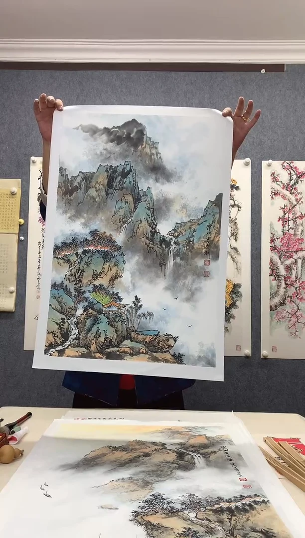 纸本手绘字画作品定制 手绘字画作品定制