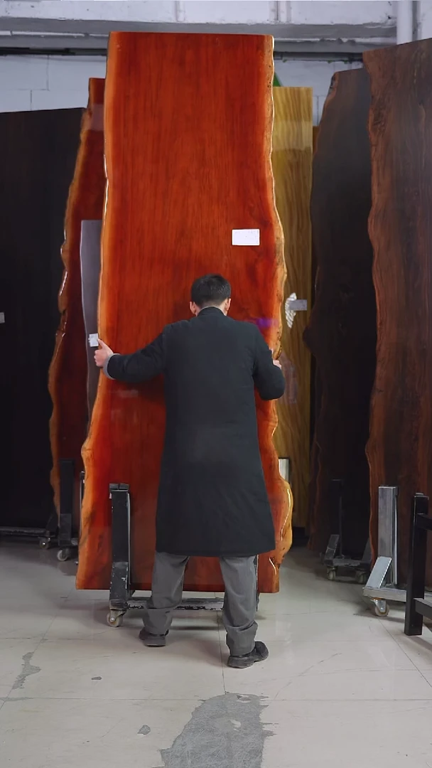 ZZ-G45刚果花梨275*91*8加红三角支架*2