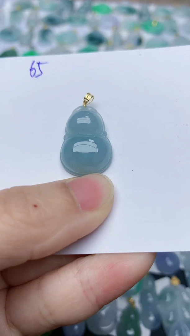 【闪购商品】翡翠颈饰18K金镶嵌天然翡翠A货    65