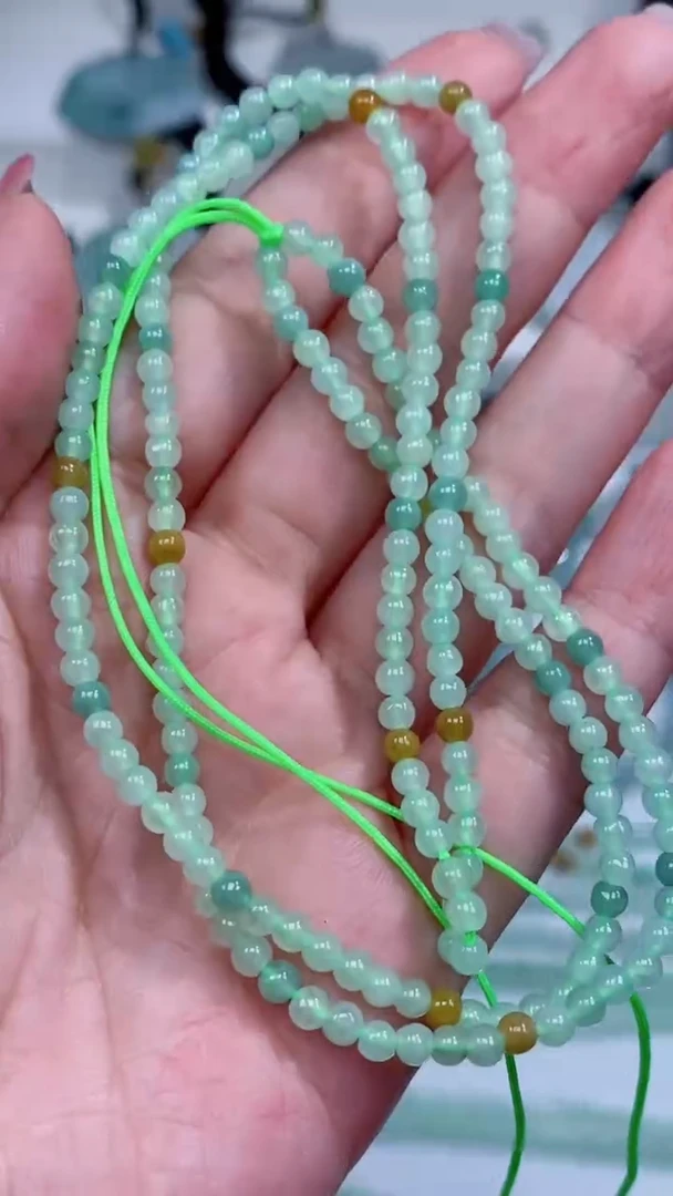 翡翠未镶嵌颈饰珠链