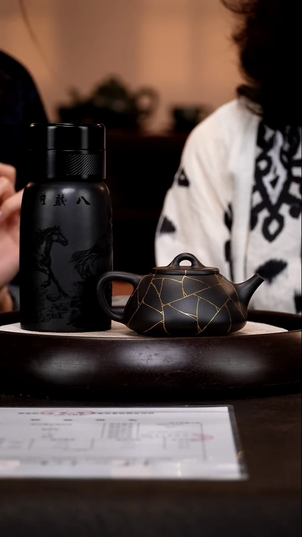 茶壶紫砂GHJ19石瓢大红袍悟灰还原烧230cc