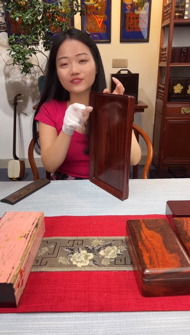 紫檀木类成套家具文盘  一木一器  一物一拍