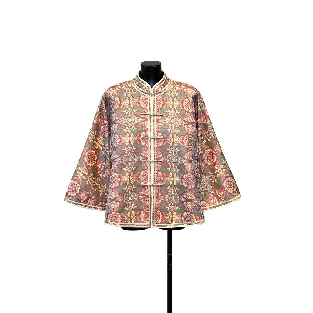 张和才名家蜀锦「利琪高订」国风气质百搭重工外套A5916