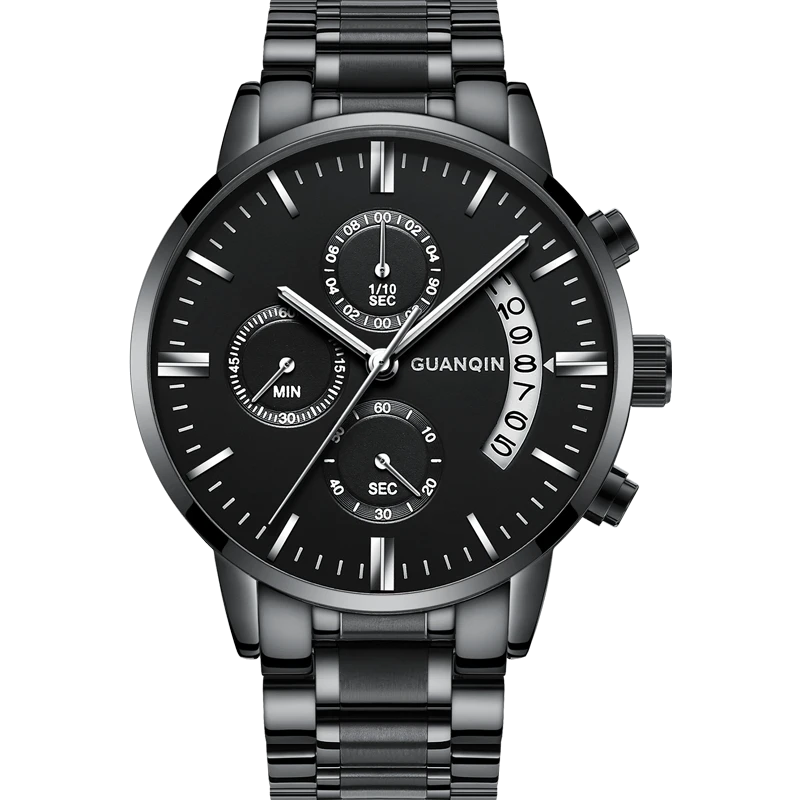 [云仓现发] 黑武士男士多功能计时腕表时尚潮流防水男表S