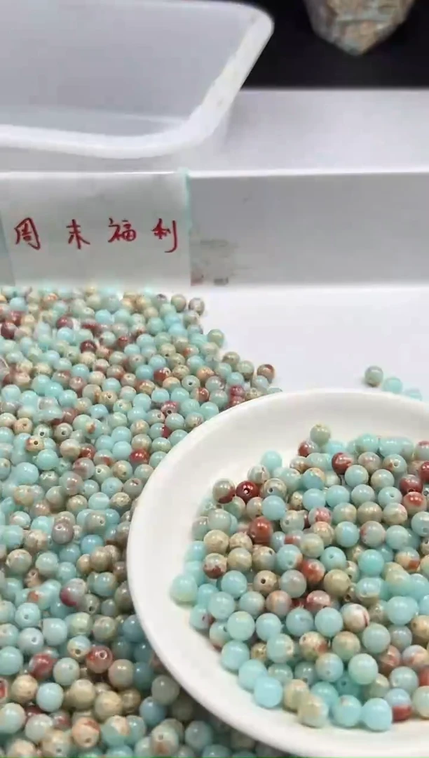 未镶嵌颈饰玛瑙/玉髓w355寿山石6mm*100颗