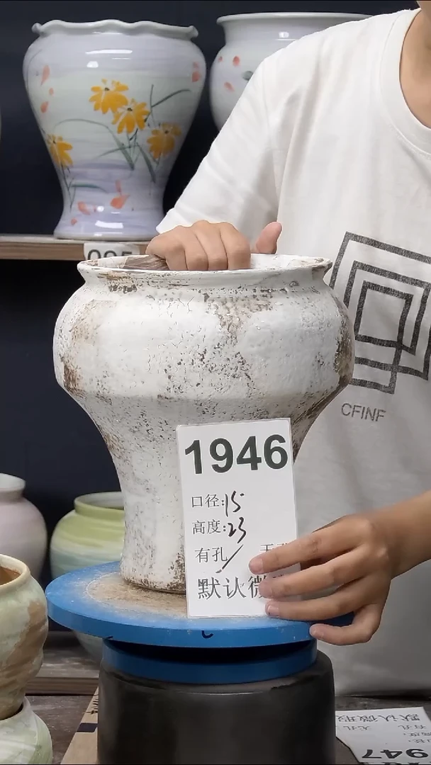 景德镇花盆默认微瑕1946