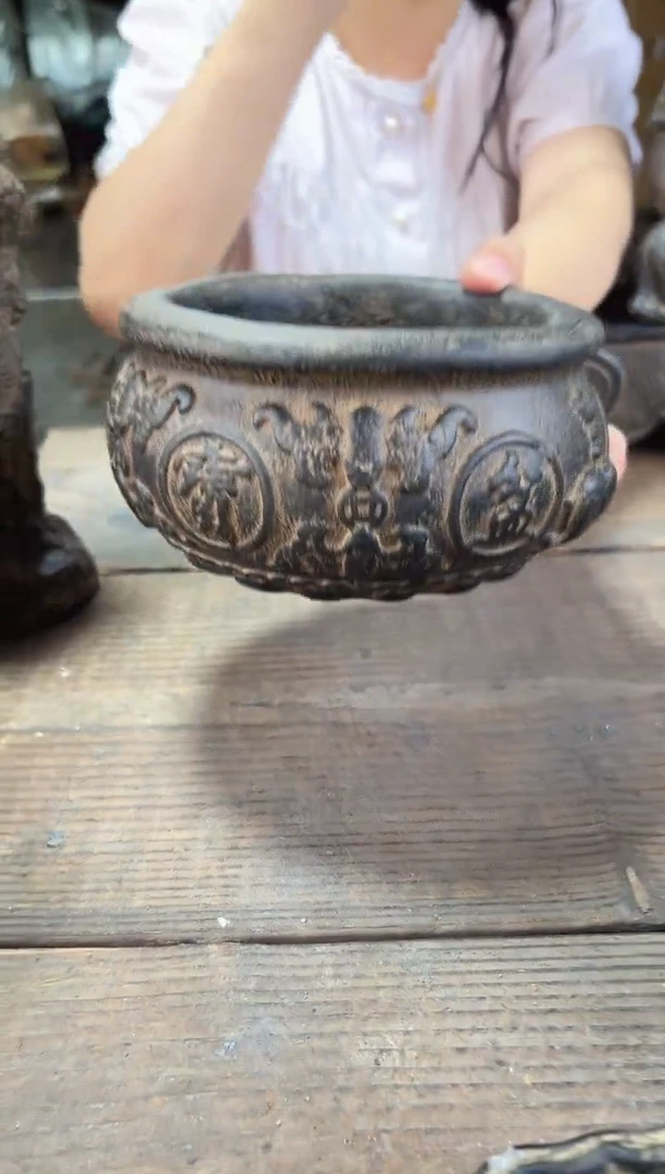 陶土【火山泥】聚宝盆