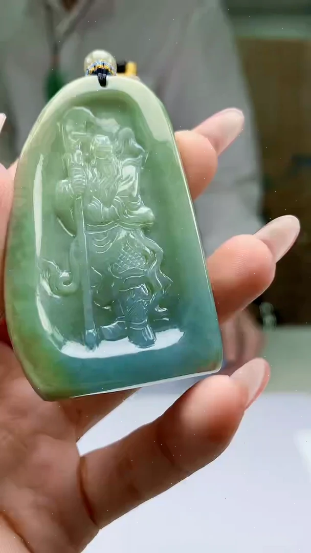 【闪购商品】定制翡翠未镶嵌5028ty-毛货挂件109