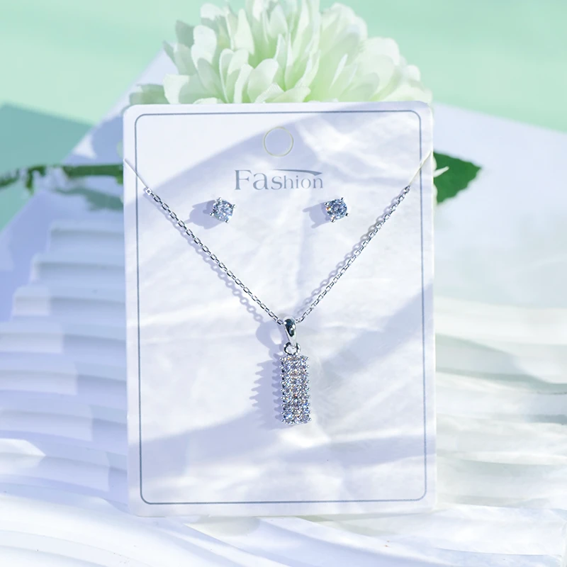 铜合金项链 铜合金坠链小众满天星河吊坠女饰品轻奢项链锁骨链