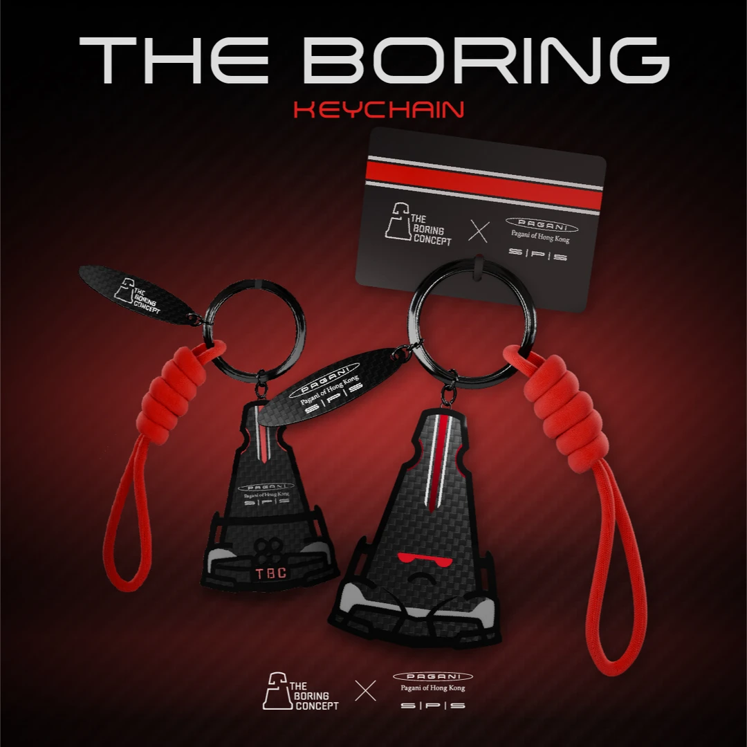 TBC×SPS PAGANI HONGKONG 联名原创设计碳纤维钥匙扣挂件背包挂饰