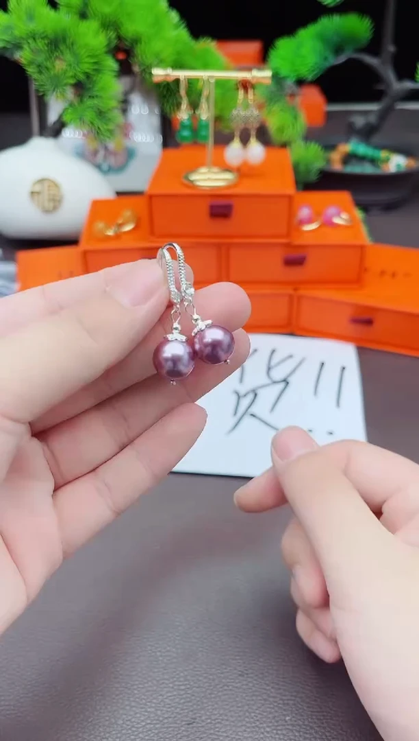 【闪购商品】拼合珍珠（马贝珠）耳饰银S925镶嵌902000