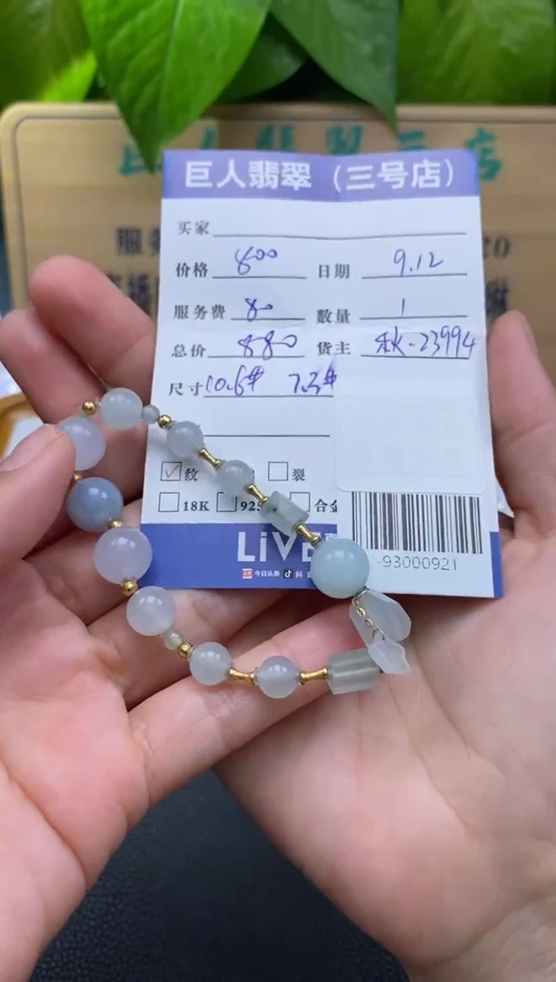 颈饰18K金镶嵌翡翠多人-93000921