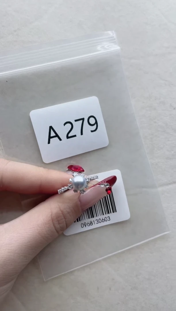 【闪购商品】海水珍珠戒指银S925镶嵌A279