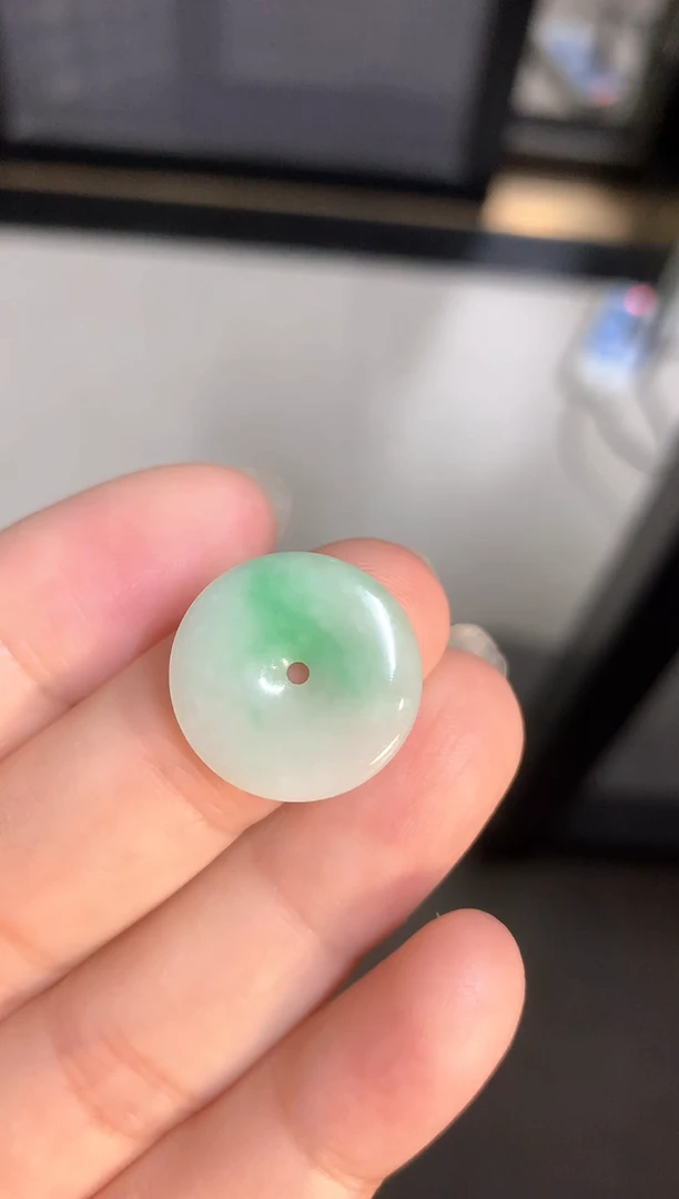 翡翠未镶嵌颈饰翡翠平安扣裸石吊坠