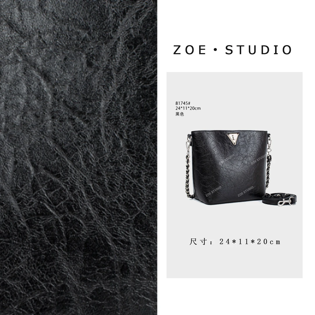 【佐伊甄选】QYX-81745-黑色轻奢女士时尚潮流通勤腋下斜挎包