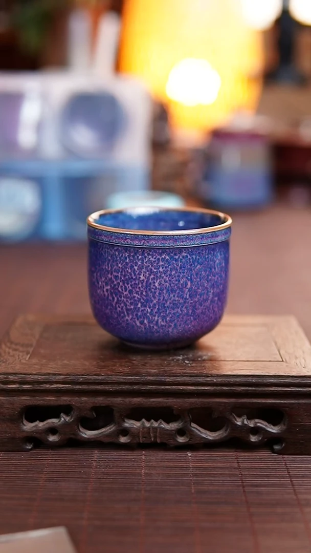 467紫粉色主人杯