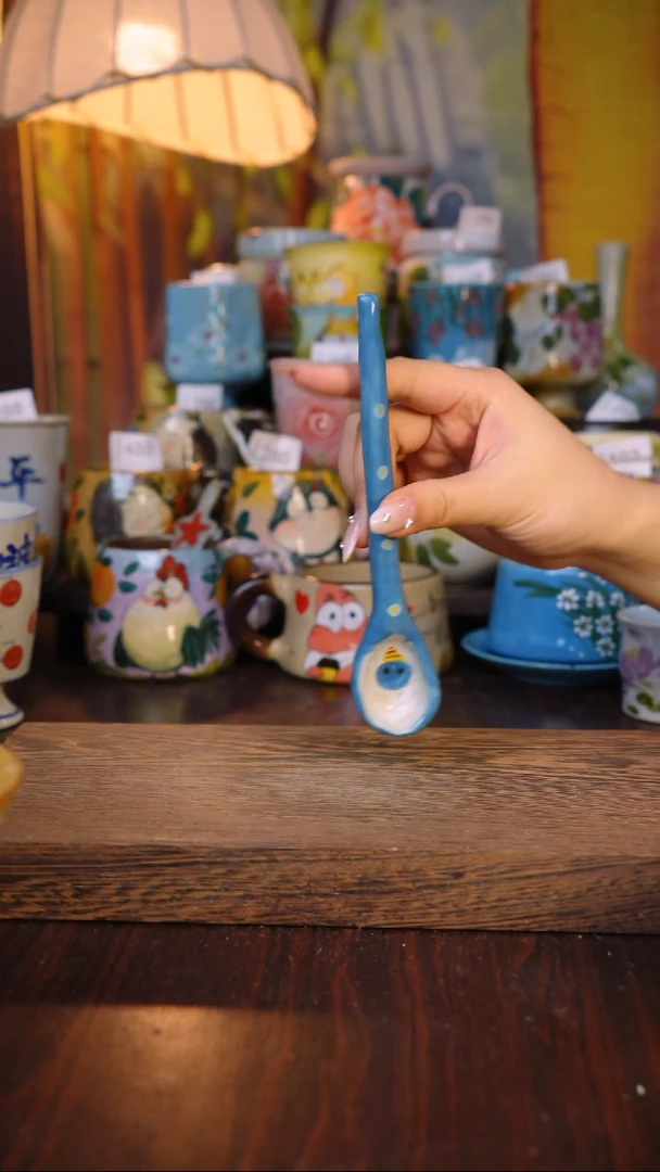 摆件泥垚手作 景德镇手工手绘器物