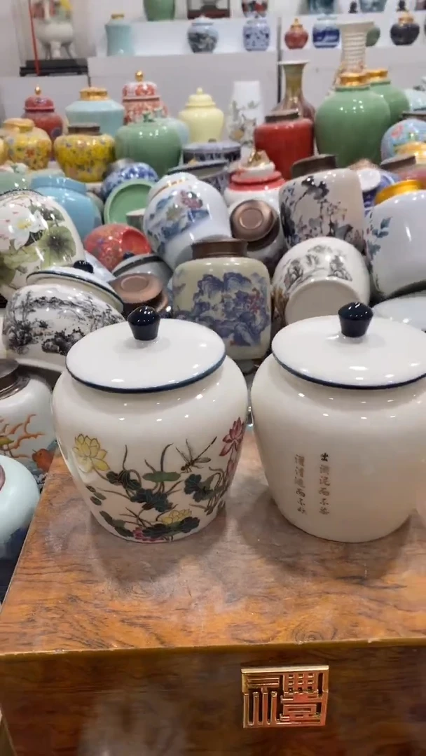 摆件陶茶叶罐密封罐储存罐