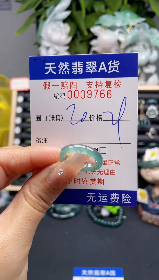 翡翠戒指未镶嵌20*9766