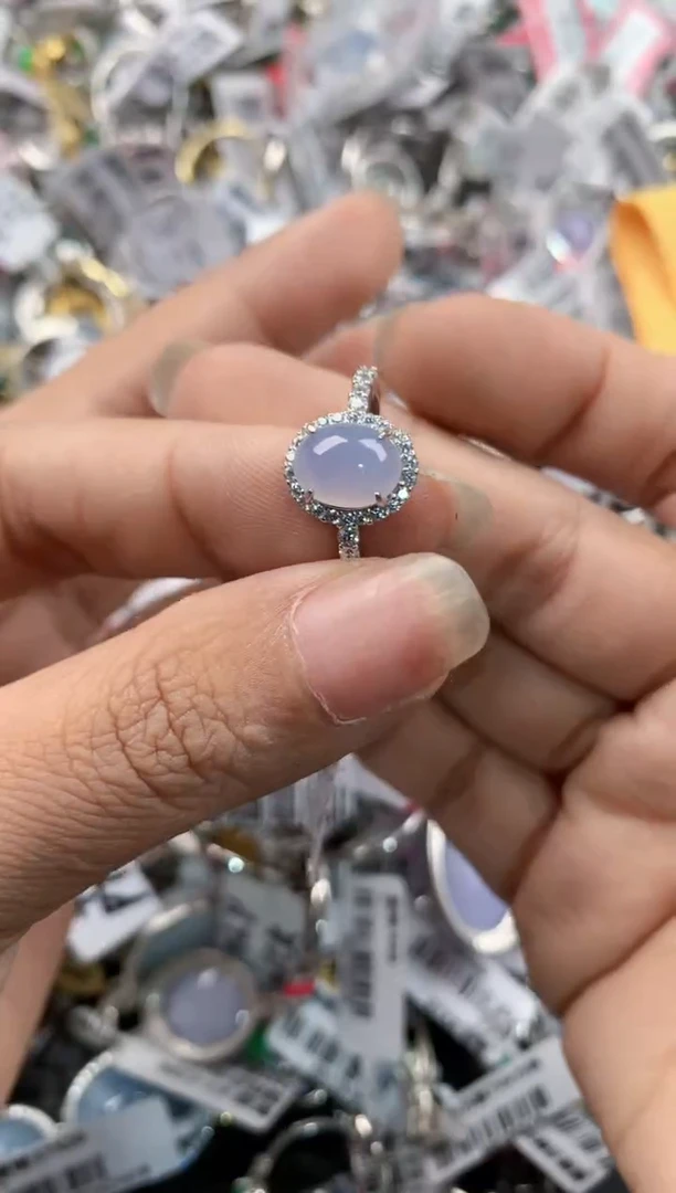 银S925镶嵌戒指翡翠777        4