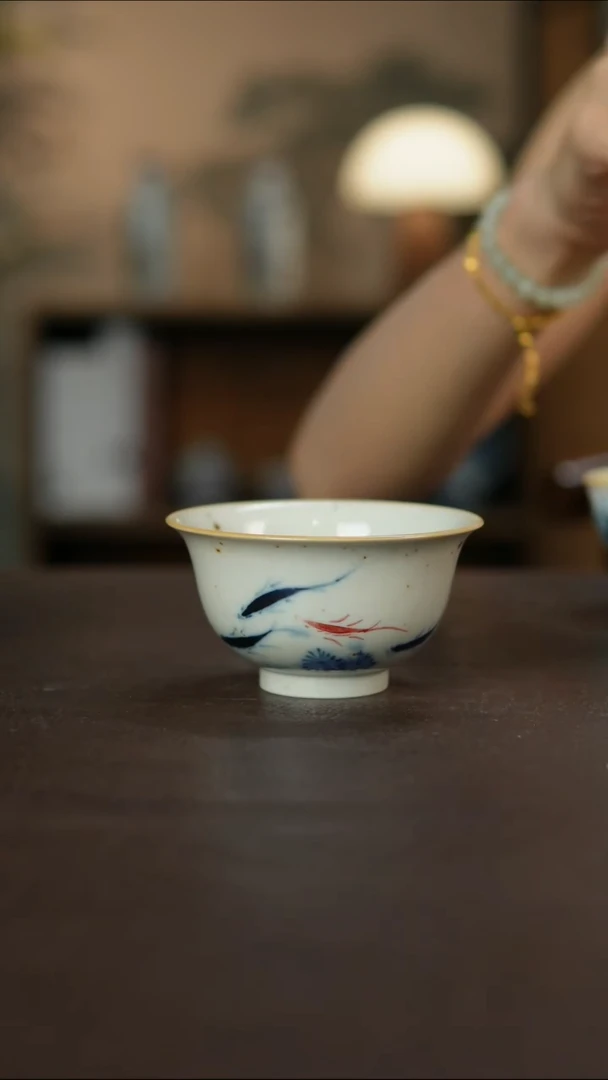 杯景德镇陶瓷杯碗柴烧多人微瑕