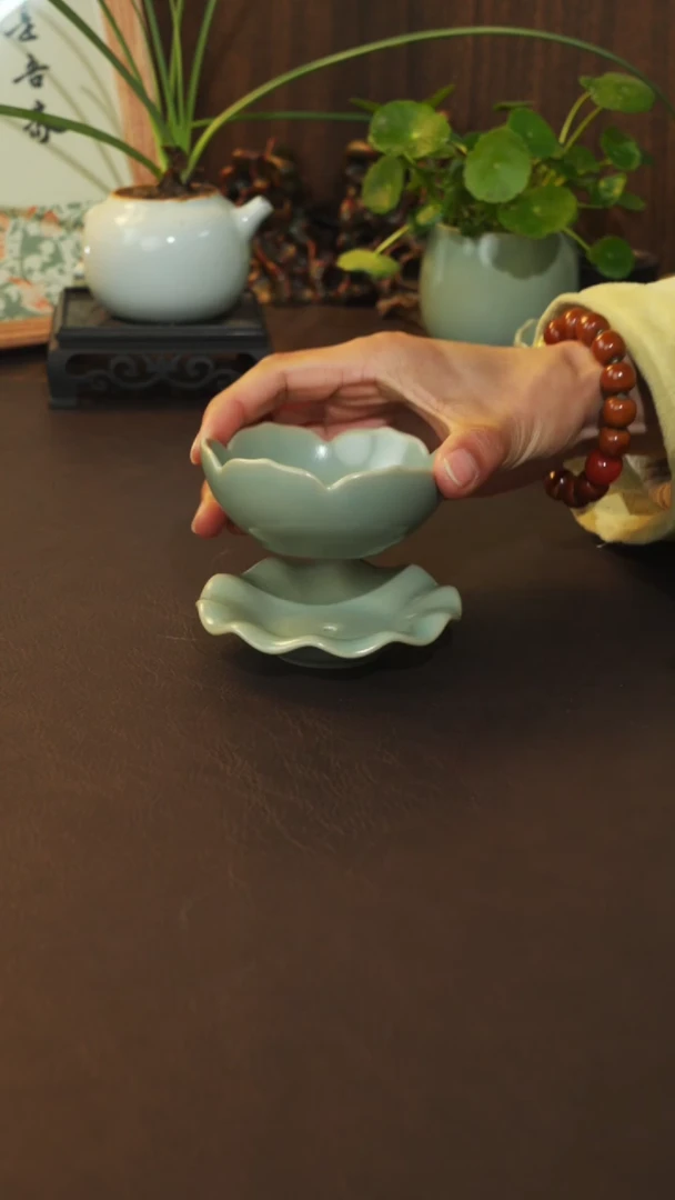【闪购商品】杯宣宝汝瓷原矿原釉瑕疵