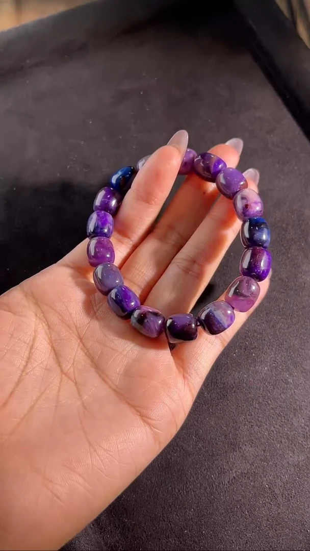 苏纪石（舒俱来）未镶嵌手串南非舒俱来老矿