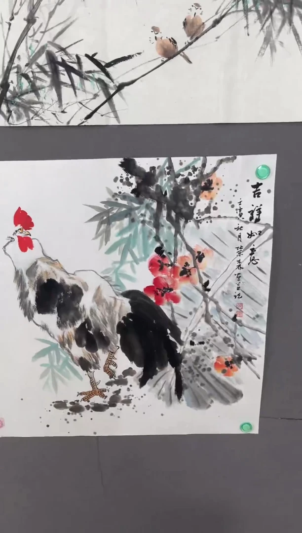 国画国画山水花鸟作品